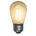 Vintage Café Glass S14 LED Bulb in Warm White, 24 Pack, showing classic vintage glass design and warm glow